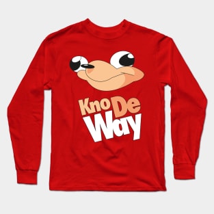 Kno De Way - Ugandan Knuckles Meme Shirt Long Sleeve T-Shirt